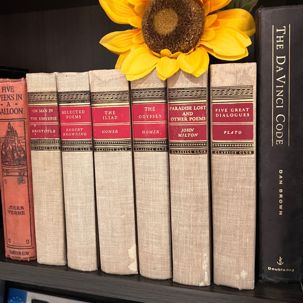 Classics Club antique Collectors Set of 13 Books - Homer, Aristotle, and more